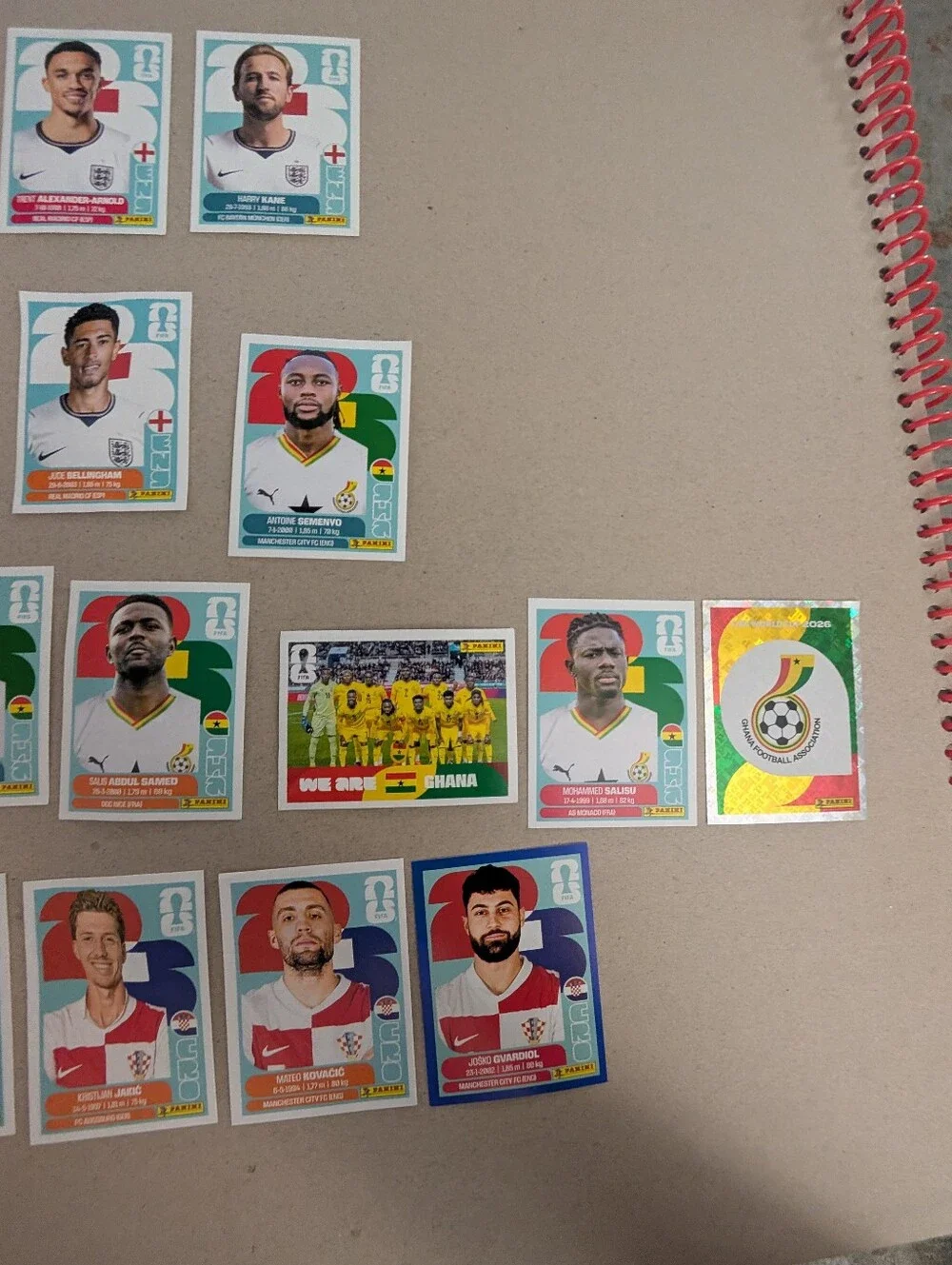 Panini World Cup Soccer 2026 Sticker Lot Group L-26- Ent, Cro, Gha, Pan - Picture 2 of 5